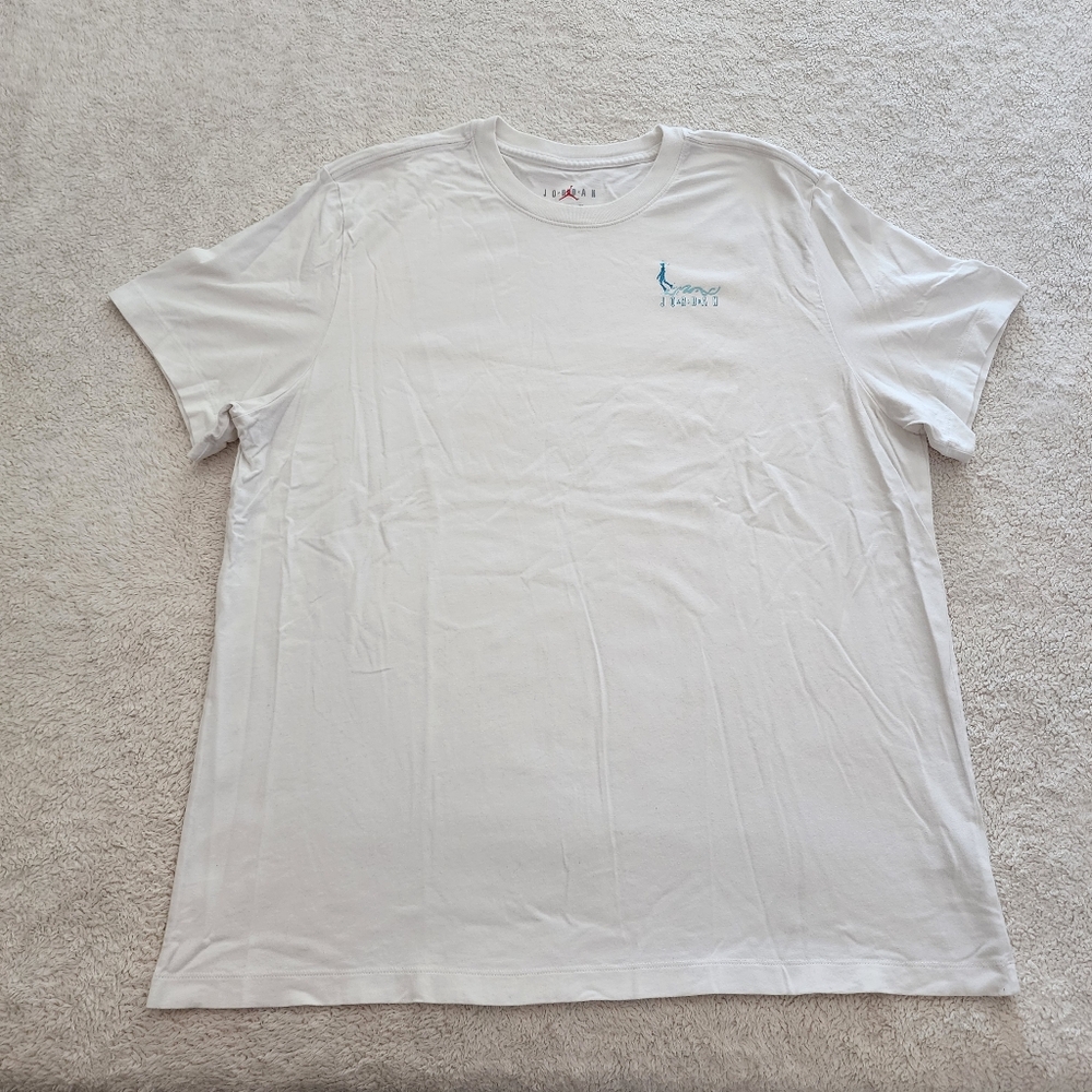 Jordan Essentials Short Sleeve T-Shirt, Men's Size XXL, GUC - White - Picture 1 of 11